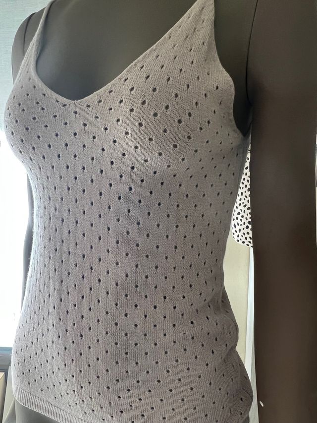 Camiseta de punto, talla unica, calada. Nueva