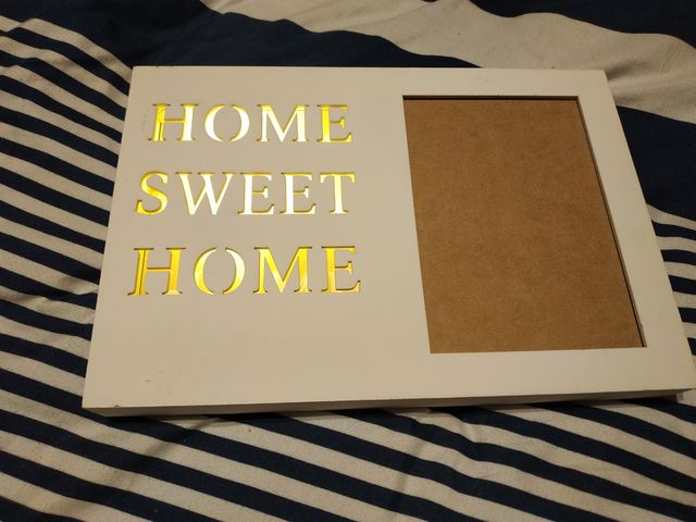 marco de fotos con luz