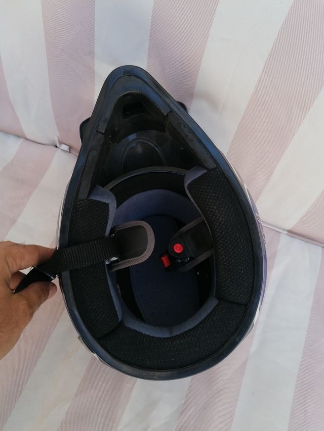 casco motocros talla S