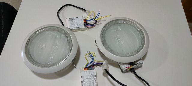 dos focos de cuarto de baño luz neutra Philips