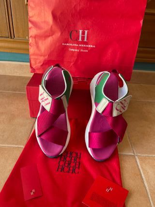 Sandalias Carolina Herrera de segunda mano en WALLAPOP