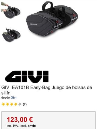 Alforjas Givi EA101b de segunda mano por 75 EUR en Tudela en WALLAPOP