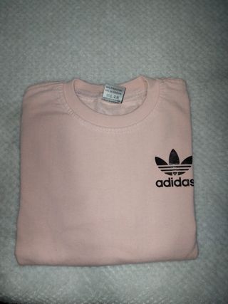 Sudadera para mujer rosa de segunda mano en WALLAPOP