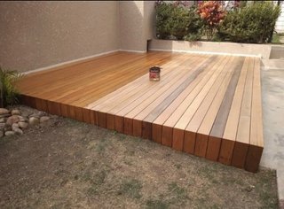 Tarima maciza de madera maciza teca