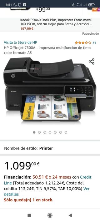 Impresora de segunda mano en WALLAPOP