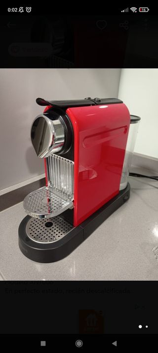 Cafetera Nespresso de segunda mano en Parla en WALLAPOP