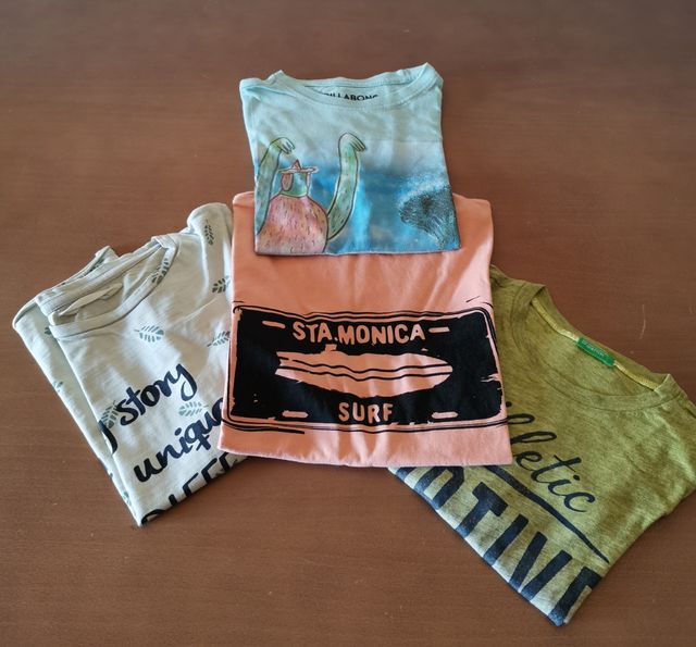 4 camisetas niño 8 años