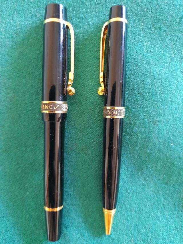 JUEGO BOLÍGRAFO  Y PLUMA MONTBLANC. UNA JOYA.