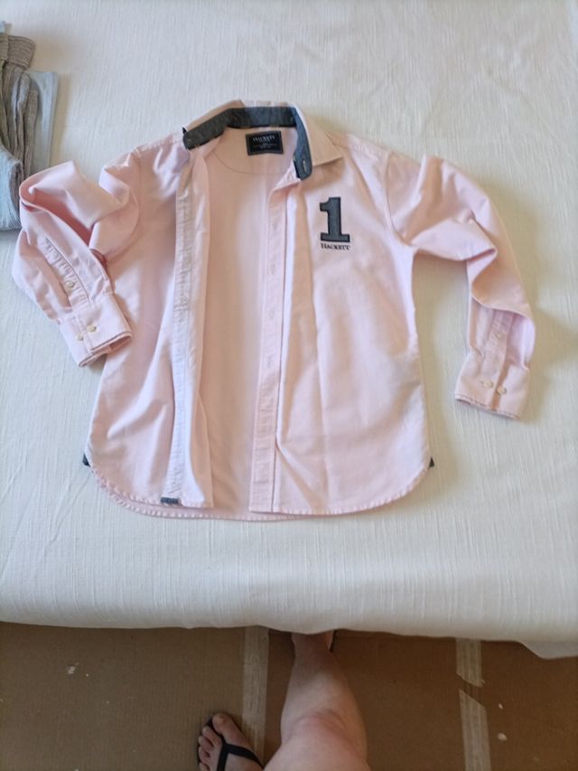 camisa rosa niño talla 14