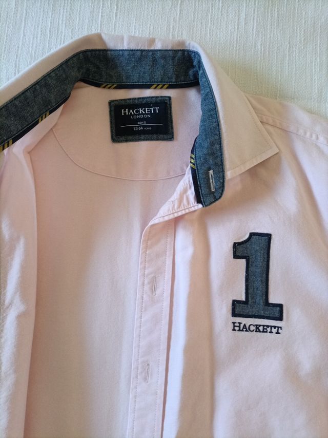 camisa rosa niño talla 14