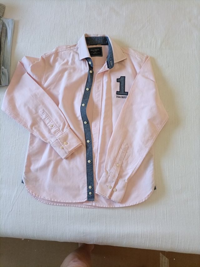 camisa rosa niño talla 14