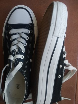 Converse doble suela de segunda mano en WALLAPOP