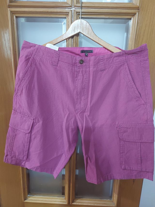 Falda midi estampada rosa