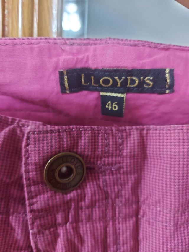 Falda midi estampada rosa