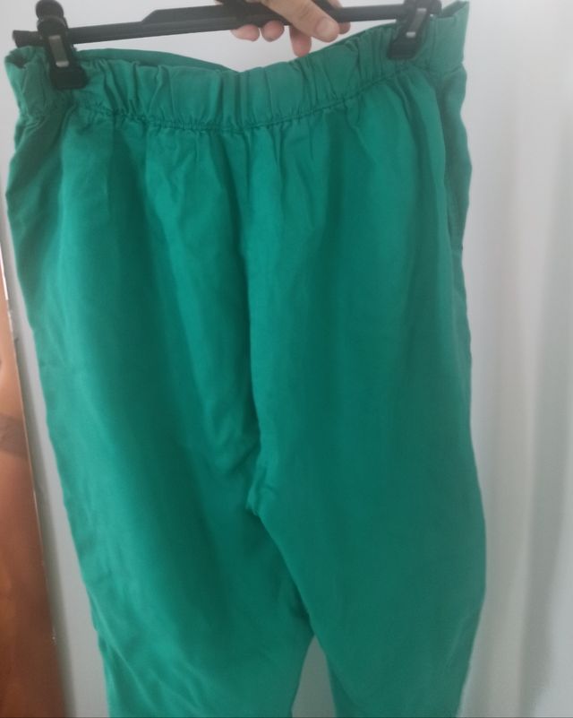 Pantalón turquesa Zara talla L