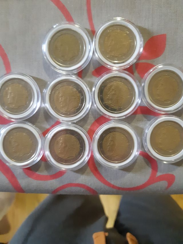 70 monedas 2 euros conmemorativas piezas raras