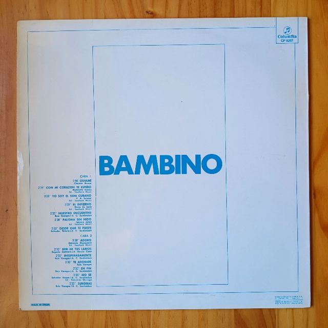 LP Vinilo de Bambino- Odiame