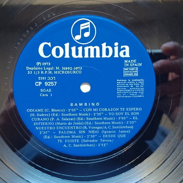 LP Vinilo de Bambino- Odiame