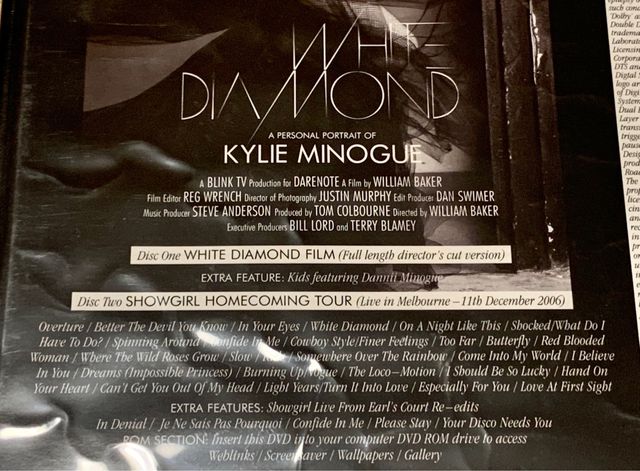 Kylie Minogue White Diamond 2 DVD 