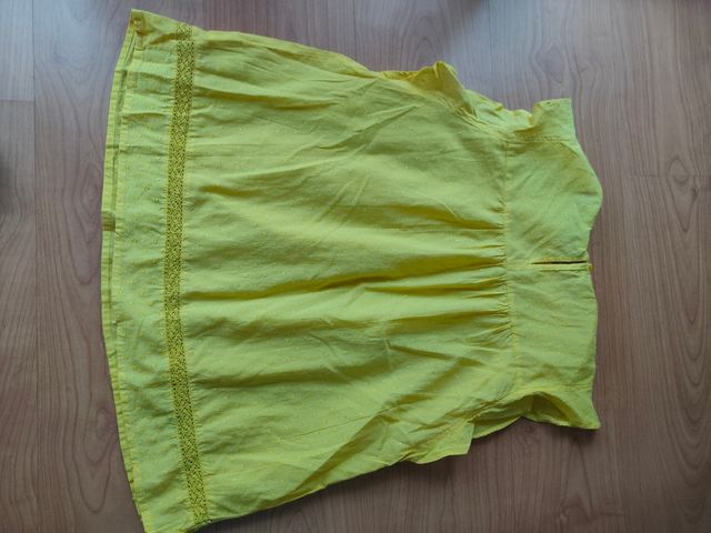 blusa amarilla plumetti talla L