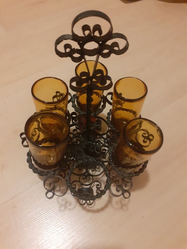 Porta Vasos del 1950 Forja Artesanal