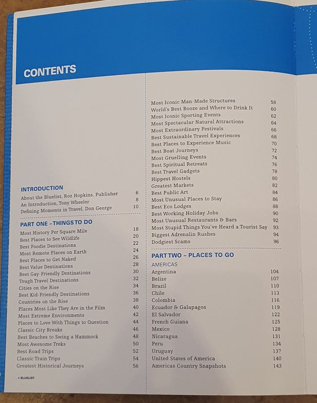 Lonely Planet Blue List '06-'07 (en inglés)