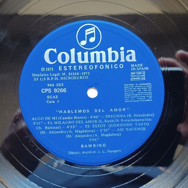LP Vinilo de Bambino - Algo de mi