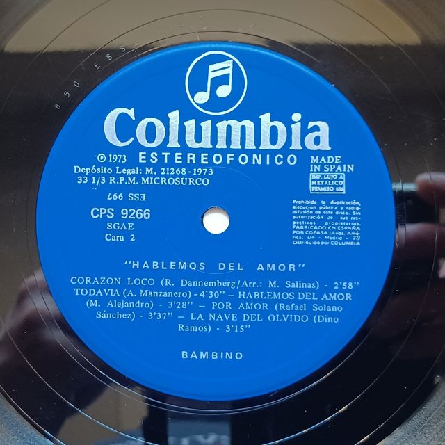 LP Vinilo de Bambino - Algo de mi