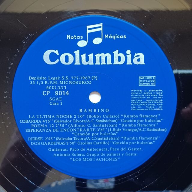 LP Vinilo de Bambino - La última noche