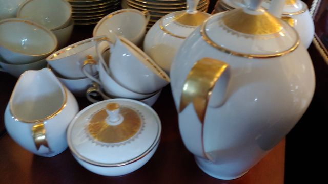 Juego de Polonia del año 1950de té , cafe , posrre