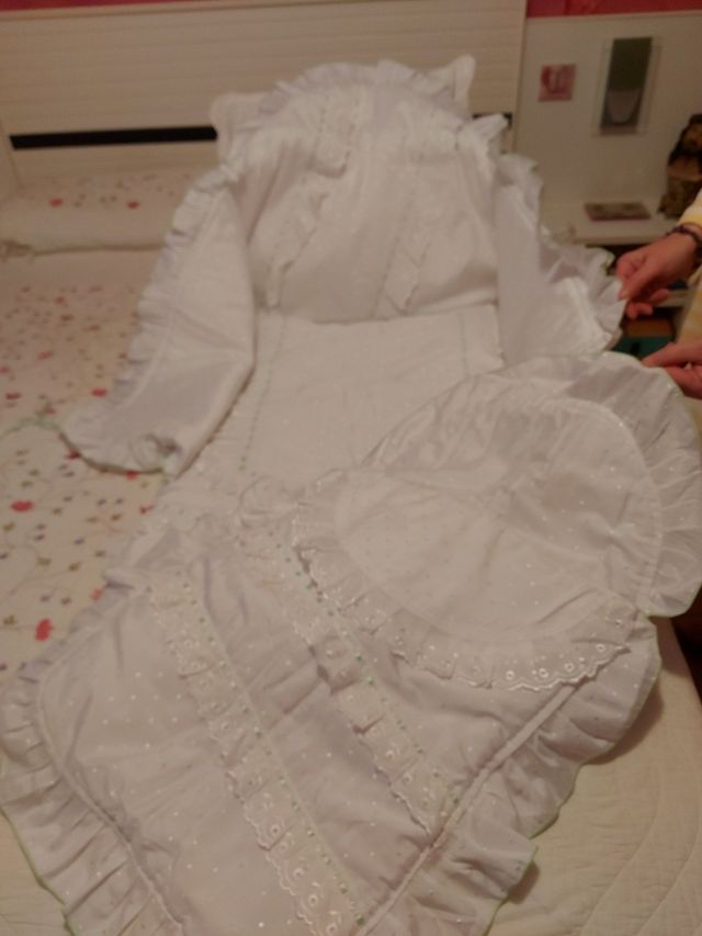 colcha cuna , saco