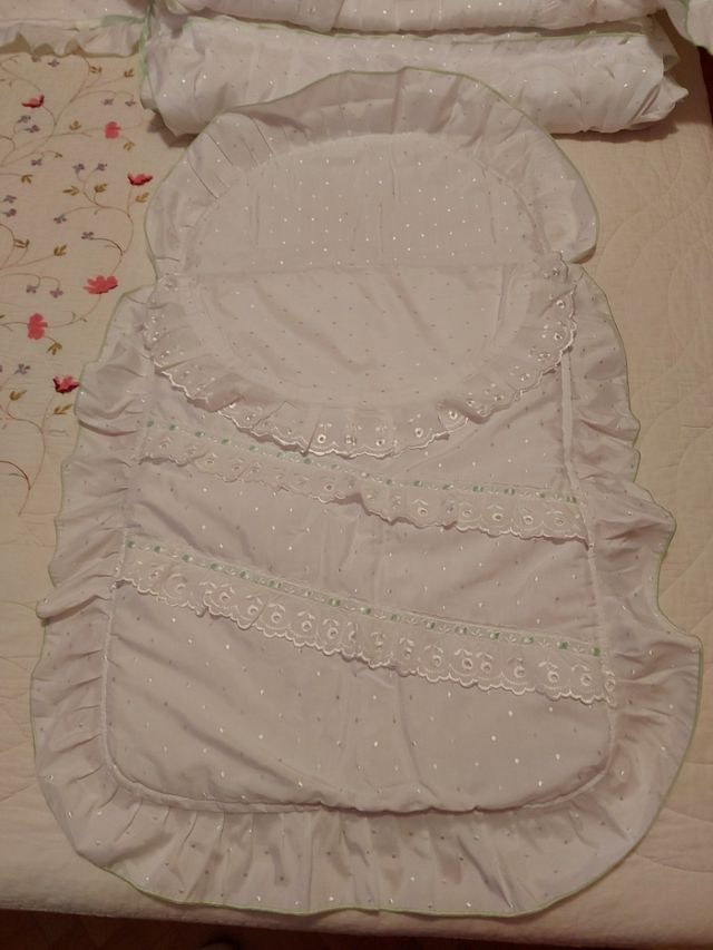 colcha cuna , saco
