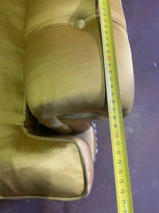 Sillón Chesterfield de seda porte gratis
