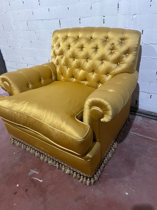 Sillón Chesterfield de seda porte gratis