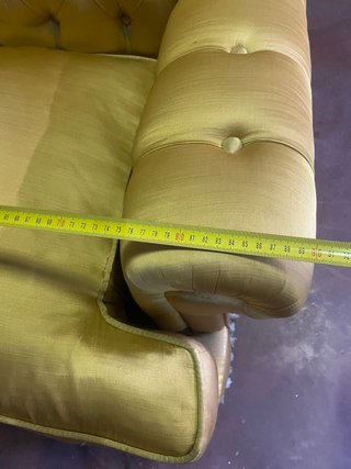 Sillón Chesterfield de seda porte gratis