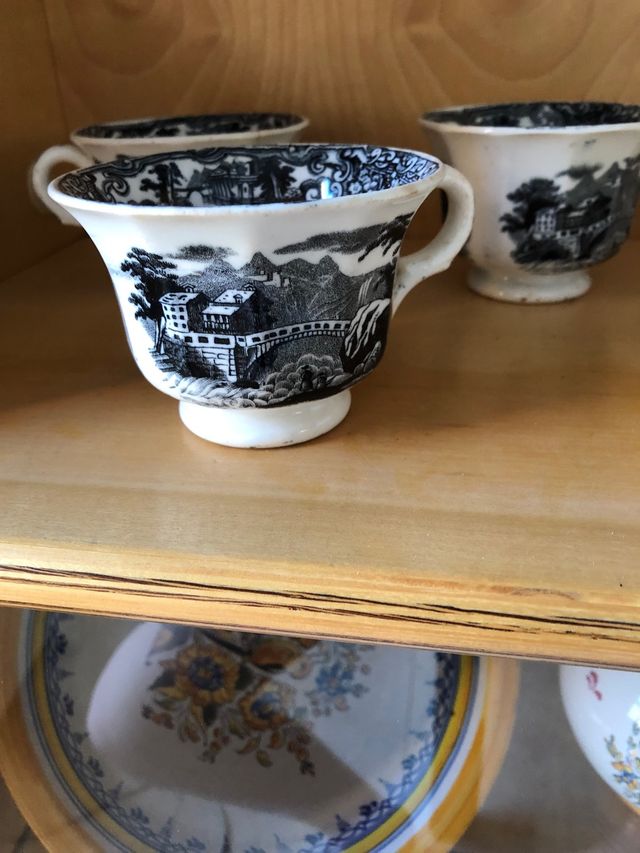 Conjunto tazas y platos Pickman 