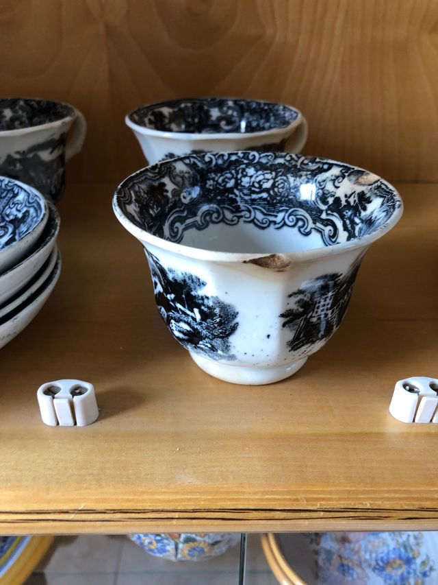 Conjunto tazas y platos Pickman 