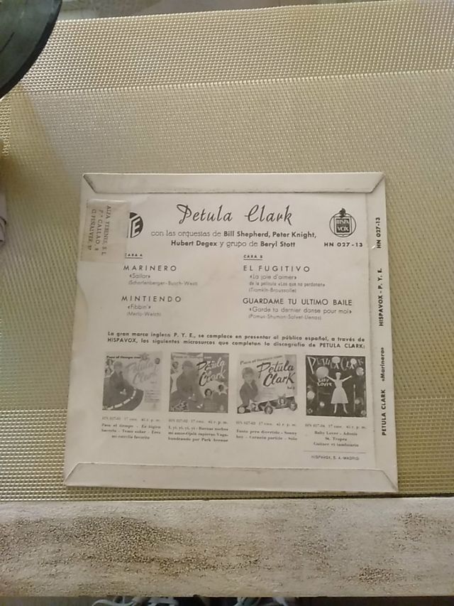 Petula Clark EP 1961 marinero + 3