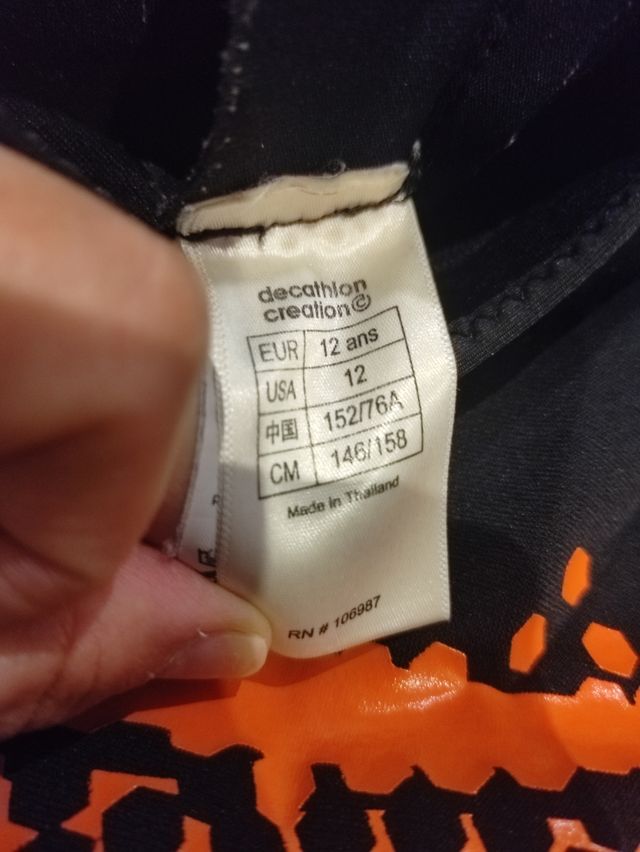 Traje neopreno corto Tribord. Niño.T. 10/12 años.