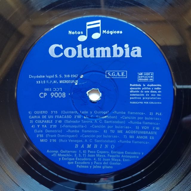 LP Vinilo de Bambino - Quiero