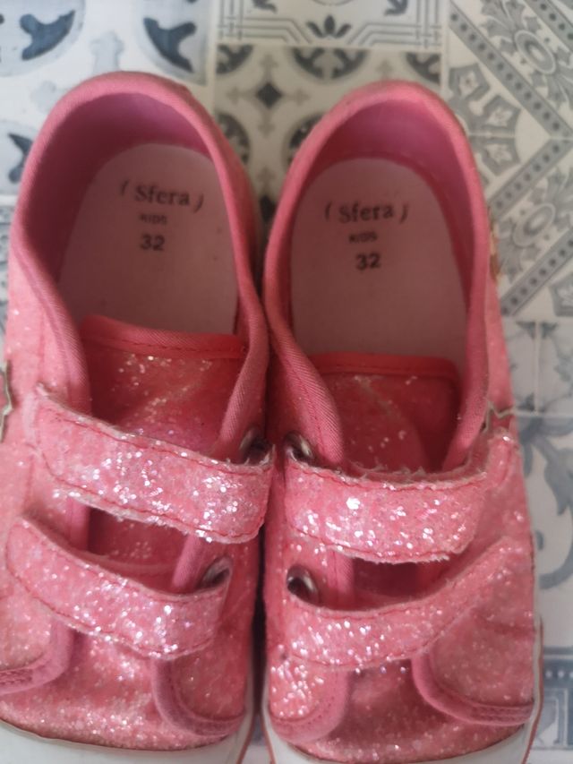 zapatillas niña Sfera rosa con brilli brilli