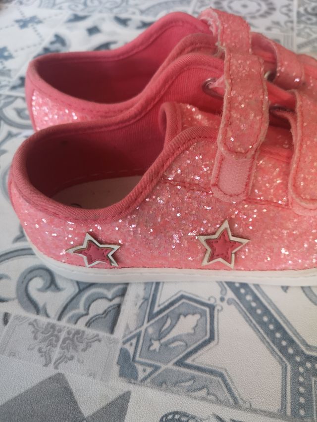 zapatillas niña Sfera rosa con brilli brilli