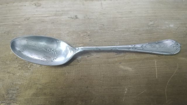 Antigua cuchara del Hotel Ritz - Bañada en plata