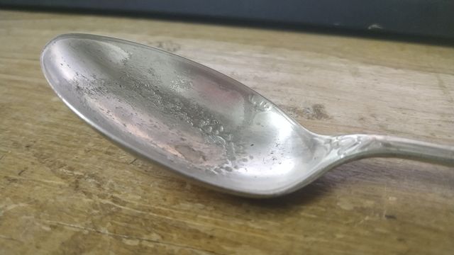 Antigua cuchara del Hotel Ritz - Bañada en plata