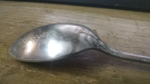 Antigua cuchara del Hotel Ritz - Bañada en plata