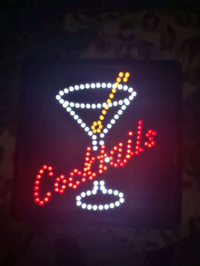 Pannello Neon Cocktails 3 modalità di illuminazione