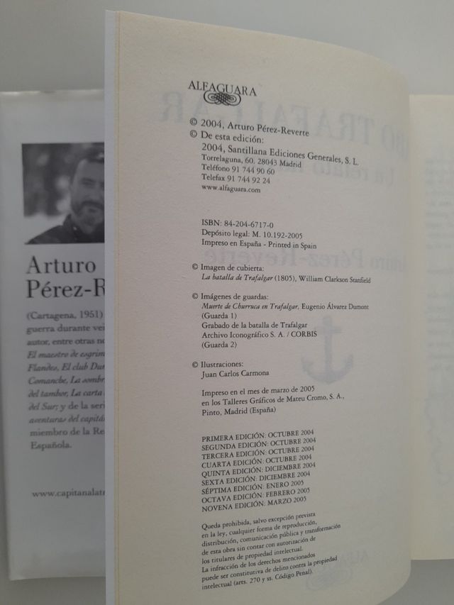 cabo trafalgar, Arturo Pérez reverte