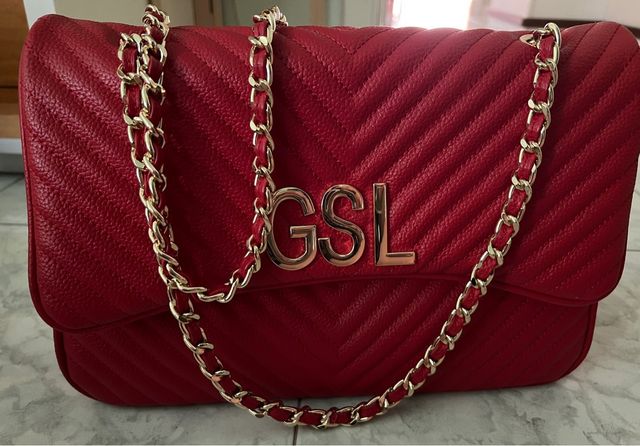 Borsa my bag in Vera pelle rossa