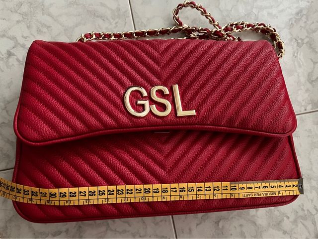 Borsa my bag in Vera pelle rossa