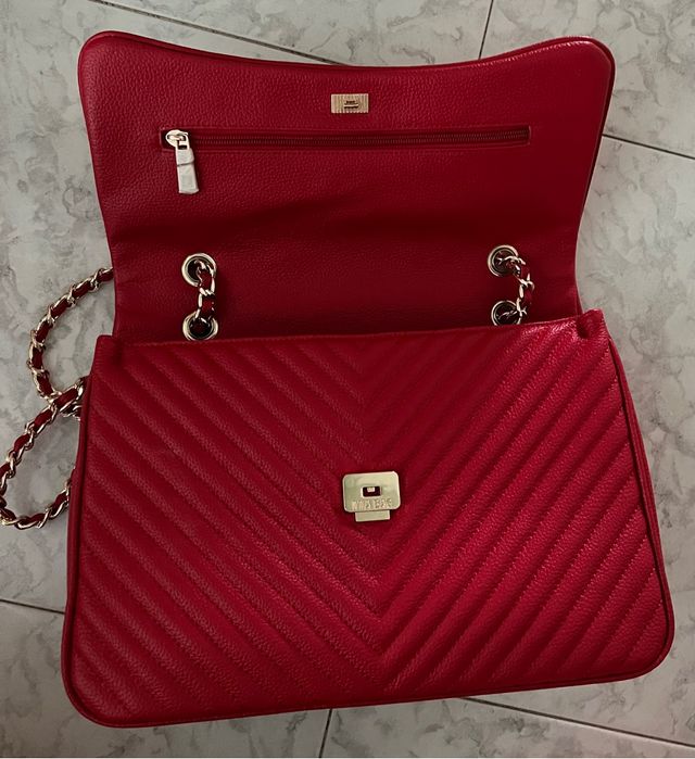 Borsa my bag in Vera pelle rossa